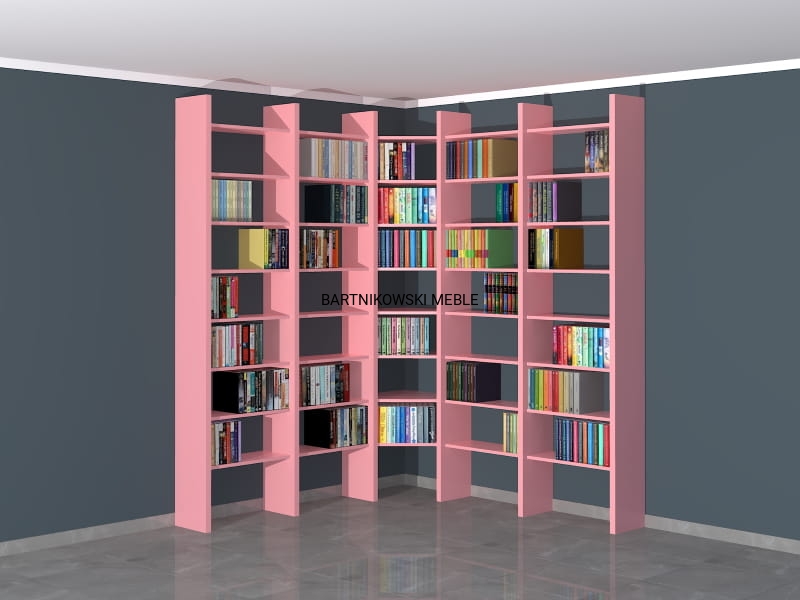 Bartnikowski meble - regał narożny na książki